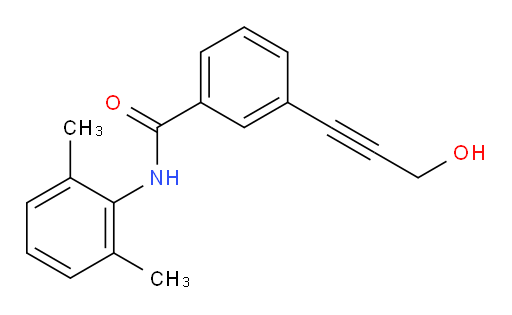 N-(2,6-dimethylphenyl)-3-(3-hydroxyprop-1-yn-1-yl)benzamide