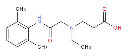 3-((2-((2,6-dimethylphenyl)amino)-2-oxoethyl)(ethyl)amino)propanoic acid