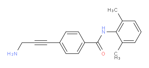 4-(3-aminoprop-1-yn-1-yl)-N-(2,6-dimethylphenyl)benzamide