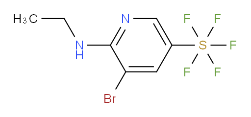 5-bromo-6-(ethylamino)pyridine-3-ylsulfur pentafluoride