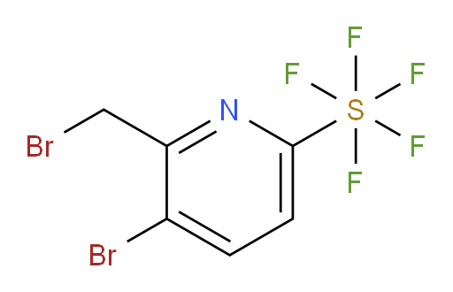 5-bromo-6-(bromomethyl)pyridine-2-ylsulfur pentafluoride