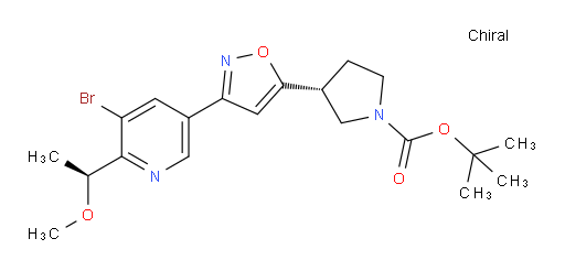 (R)-tert-butyl 3-(3-(5-bromo-6-((S)-1-methoxyethyl)pyridin-3-yl)isoxazol-5-yl)pyrrolidine-1-carboxylate