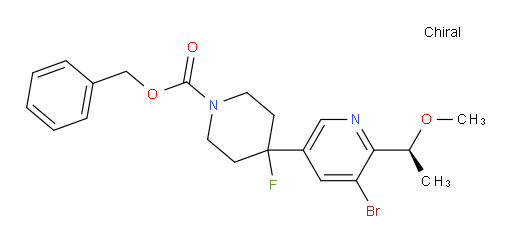 (S)-benzyl 4-(5-bromo-6-(1-methoxyethyl)pyridin-3-yl)-4-fluoropiperidine-1-carboxylate