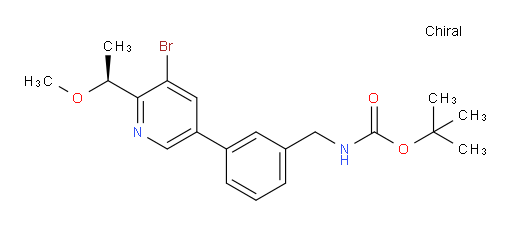(S)-tert-butyl 3-(5-bromo-6-(1-methoxyethyl)pyridin-3-yl)benzylcarbamate