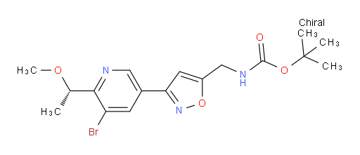 (S)-tert-butyl ((3-(5-bromo-6-(1-methoxyethyl)pyridin-3-yl)isoxazol-5-yl)methyl)carbamate