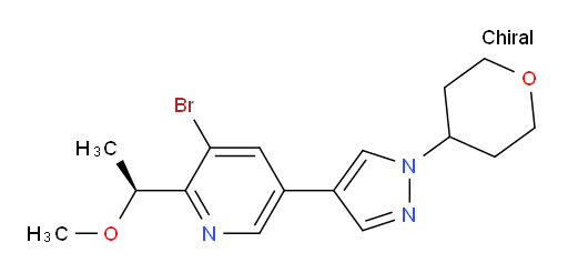(S)-3-bromo-2-(1-methoxyethyl)-5-(1-(tetrahydro-2H-pyran-4-yl)-1H-pyrazol-4-yl)pyridine
