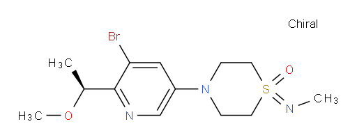 (S)-4-(5-bromo-6-(1-methoxyethyl)pyridin-3-yl)-1-(methylimino)thiomorpholine 1-oxide
