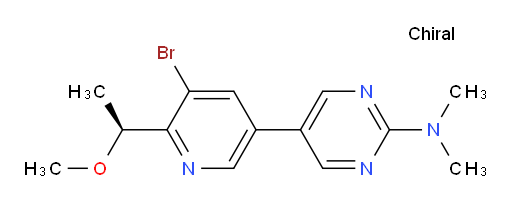 (S)-5-(5-bromo-6-(1-methoxyethyl)pyridin-3-yl)-N,N-dimethylpyrimidin-2-amine
