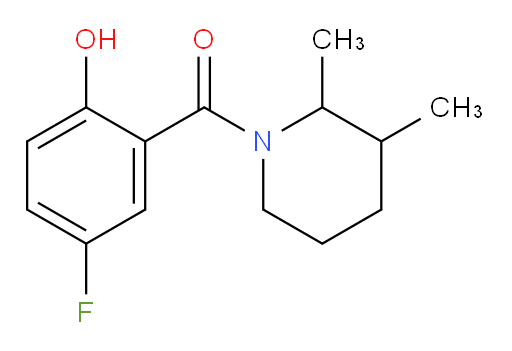 (2,3-dimethylpiperidin-1-yl)(5-fluoro-2-hydroxyphenyl)methanone