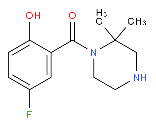(2,2-dimethylpiperazin-1-yl)(5-fluoro-2-hydroxyphenyl)methanone