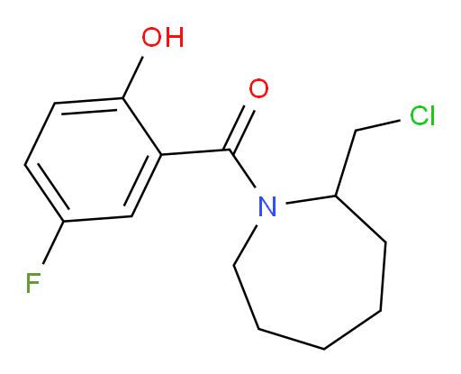 (2-(chloromethyl)azepan-1-yl)(5-fluoro-2-hydroxyphenyl)methanone