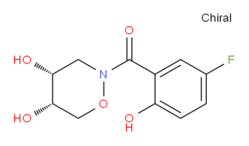 ((4R,5S)-4,5-dihydroxy-1,2-oxazinan-2-yl)(5-fluoro-2-hydroxyphenyl)methanone