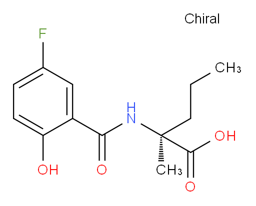 (S)-2-(5-fluoro-2-hydroxybenzamido)-2-methylpentanoic acid
