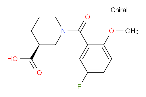 (S)-1-(5-fluoro-2-methoxybenzoyl)piperidine-3-carboxylic acid
