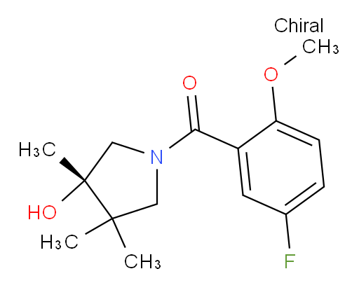 (S)-(5-fluoro-2-methoxyphenyl)(3-hydroxy-3,4,4-trimethylpyrrolidin-1-yl)methanone