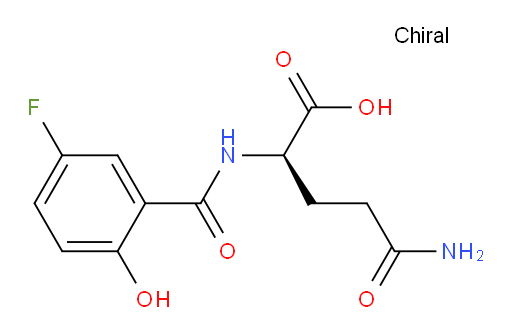 (R)-5-amino-2-(5-fluoro-2-hydroxybenzamido)-5-oxopentanoic acid