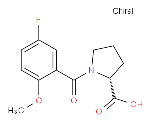 (R)-1-(5-fluoro-2-methoxybenzoyl)pyrrolidine-2-carboxylic acid