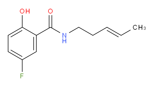 (E)-5-fluoro-2-hydroxy-N-(pent-3-en-1-yl)benzamide