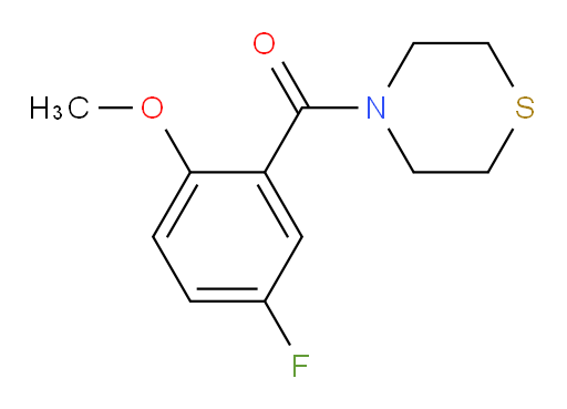 (5-fluoro-2-methoxyphenyl)(thiomorpholino)methanone