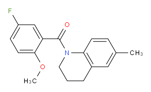 (5-fluoro-2-methoxyphenyl)(6-methyl-3,4-dihydroquinolin-1(2H)-yl)methanone