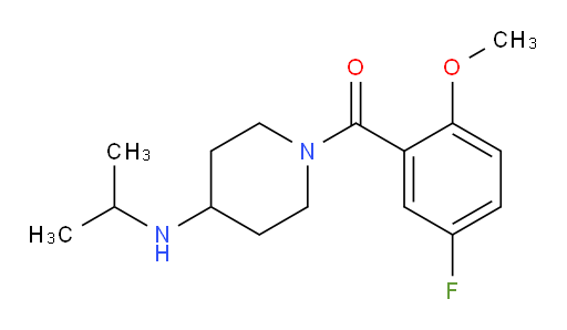 (5-fluoro-2-methoxyphenyl)(4-(isopropylamino)piperidin-1-yl)methanone