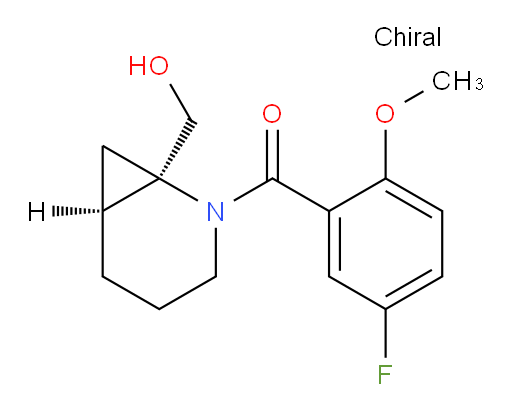 (5-fluoro-2-methoxyphenyl)((1R,6S)-1-(hydroxymethyl)-2-azabicyclo[4.1.0]heptan-2-yl)methanone