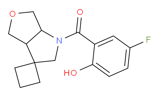 (5-fluoro-2-hydroxyphenyl)(tetrahydrospiro[cyclobutane-1,3'-furo[3,4-b]pyrrol]-1'(2'H)-yl)methanone