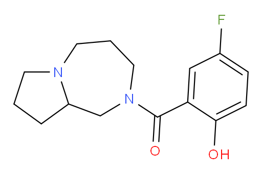 (5-fluoro-2-hydroxyphenyl)(hexahydro-1H-pyrrolo[1,2-a][1,4]diazepin-2(3H)-yl)methanone