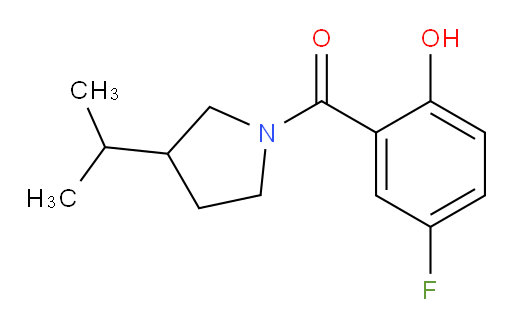 (5-fluoro-2-hydroxyphenyl)(3-isopropylpyrrolidin-1-yl)methanone