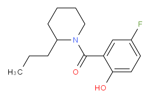 (5-fluoro-2-hydroxyphenyl)(2-propylpiperidin-1-yl)methanone