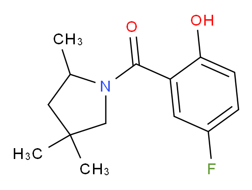 (5-fluoro-2-hydroxyphenyl)(2,4,4-trimethylpyrrolidin-1-yl)methanone