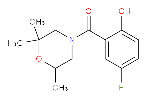 (5-fluoro-2-hydroxyphenyl)(2,2,6-trimethylmorpholino)methanone