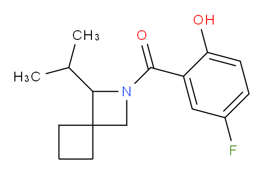 (5-fluoro-2-hydroxyphenyl)(1-isopropyl-2-azaspiro[3.3]heptan-2-yl)methanone