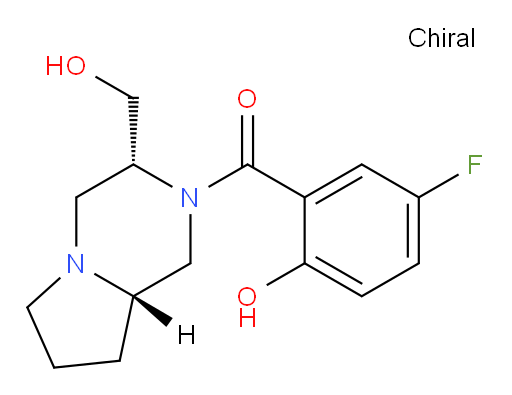 (5-fluoro-2-hydroxyphenyl)((3R,8aS)-3-(hydroxymethyl)hexahydropyrrolo[1,2-a]pyrazin-2(1H)-yl)methanone