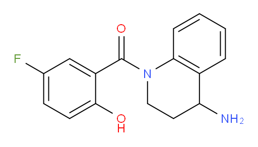 (4-amino-3,4-dihydroquinolin-1(2H)-yl)(5-fluoro-2-hydroxyphenyl)methanone