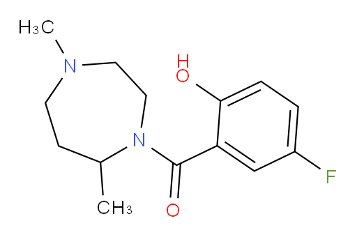 (4,7-dimethyl-1,4-diazepan-1-yl)(5-fluoro-2-hydroxyphenyl)methanone