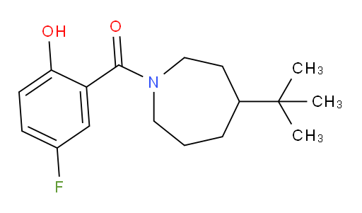 (4-(tert-butyl)azepan-1-yl)(5-fluoro-2-hydroxyphenyl)methanone