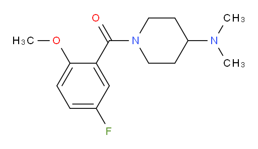 (4-(dimethylamino)piperidin-1-yl)(5-fluoro-2-methoxyphenyl)methanone