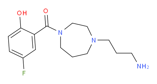 (4-(3-aminopropyl)-1,4-diazepan-1-yl)(5-fluoro-2-hydroxyphenyl)methanone