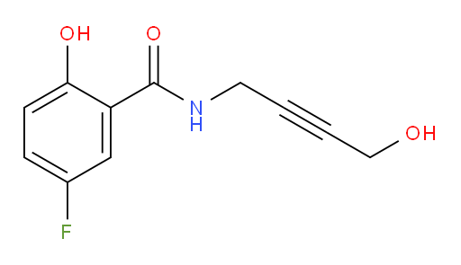 5-fluoro-2-hydroxy-N-(4-hydroxybut-2-yn-1-yl)benzamide