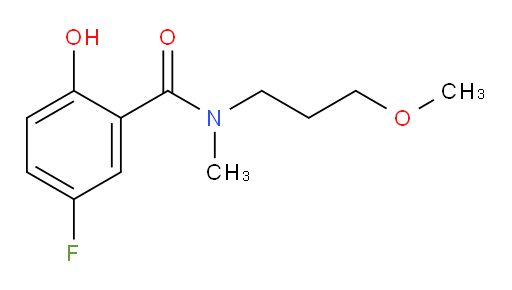 5-fluoro-2-hydroxy-N-(3-methoxypropyl)-N-methylbenzamide