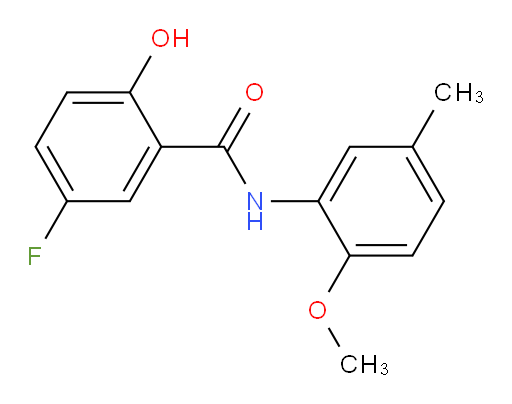 5-fluoro-2-hydroxy-N-(2-methoxy-5-methylphenyl)benzamide