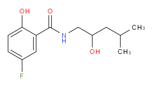 5-fluoro-2-hydroxy-N-(2-hydroxy-4-methylpentyl)benzamide
