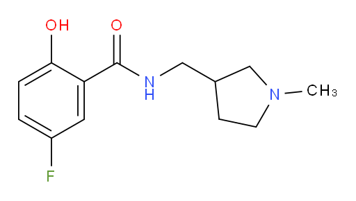 5-fluoro-2-hydroxy-N-((1-methylpyrrolidin-3-yl)methyl)benzamide