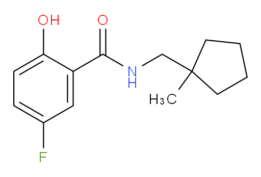 5-fluoro-2-hydroxy-N-((1-methylcyclopentyl)methyl)benzamide