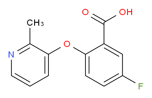 5-fluoro-2-((2-methylpyridin-3-yl)oxy)benzoic acid