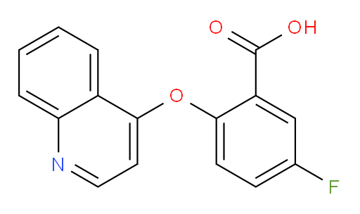 5-fluoro-2-(quinolin-4-yloxy)benzoic acid