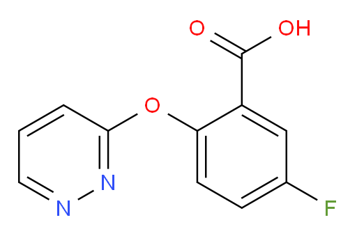 5-fluoro-2-(pyridazin-3-yloxy)benzoic acid
