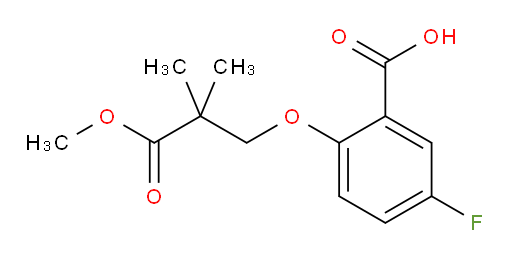 5-fluoro-2-(3-methoxy-2,2-dimethyl-3-oxopropoxy)benzoic acid
