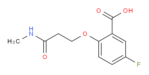 5-fluoro-2-(3-(methylamino)-3-oxopropoxy)benzoic acid